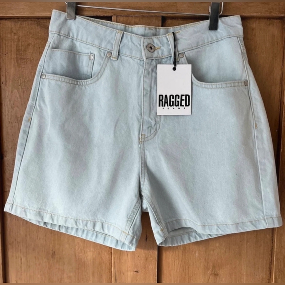 Ragged Denim Shorts